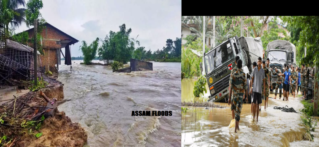 लगातार बारिश से असम के कई हिस्सों में बाढ़ की स्थिति; लगभग 33,500 लोग प्रभावित