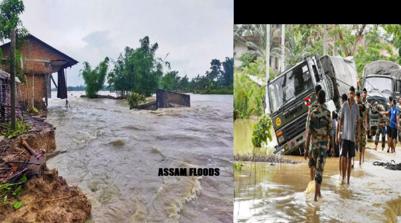 लगातार बारिश से असम के कई हिस्सों में बाढ़ की स्थिति; लगभग 33,500 लोग प्रभावित