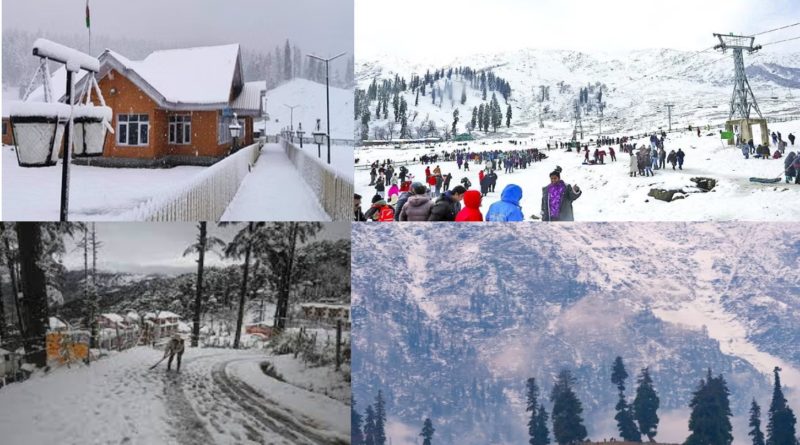 विंटर वंडरलैंड: गुलमर्ग और श्रीनगर में ताजा बर्फबारी