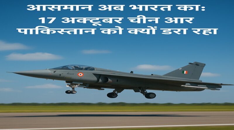 आसमान अब भारत का: 17 अक्टूबर को गूंजेगी तेजस MK-1A की गर्जना, क्यों कांप उठा चीन-पाकिस्तान?