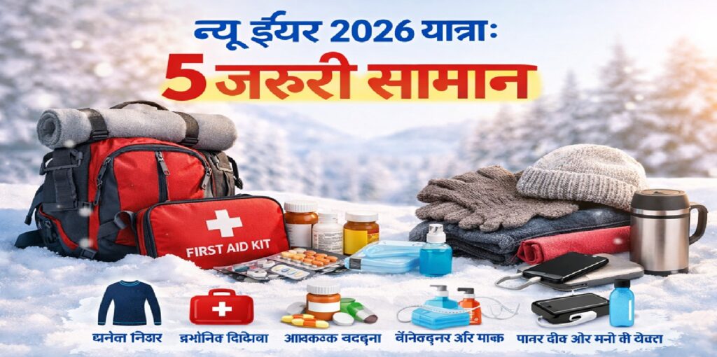 न्यू ईयर 2026 यात्रा: इन 5 जरूरी सामानों के बिना मत निकलें यात्रा पर!