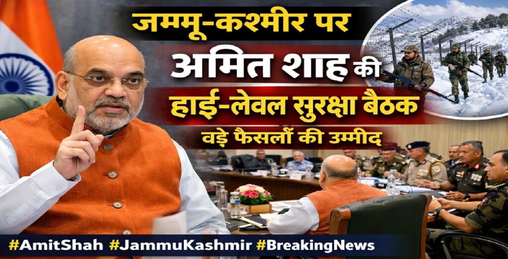 जम्मू-कश्मीर पर अमित शाह की हाई-लेवल सुरक्षा बैठक, अहम फैसलों की उम्मीद