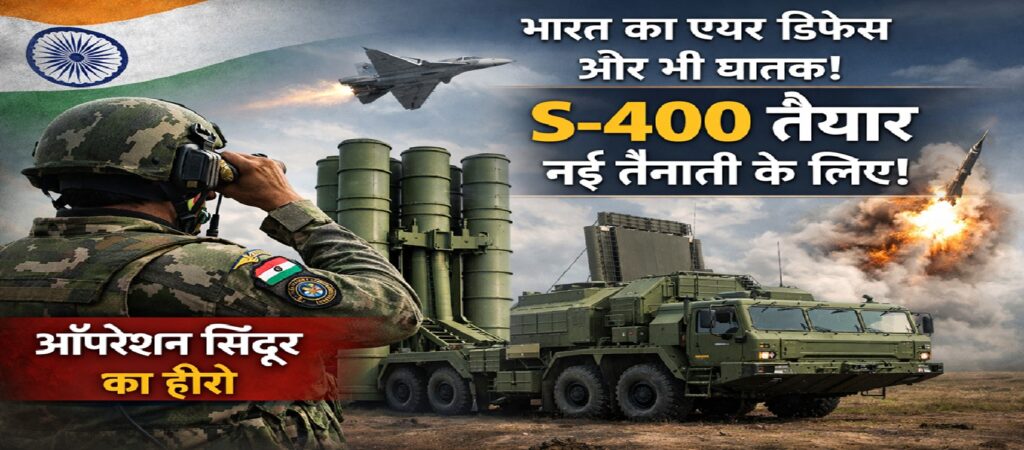 भारत का एयर डिफेंस सिस्टम और भी घातक: ऑपरेशन सिंदूर का हीरो S-400 नई तैनाती के लिए तैयार