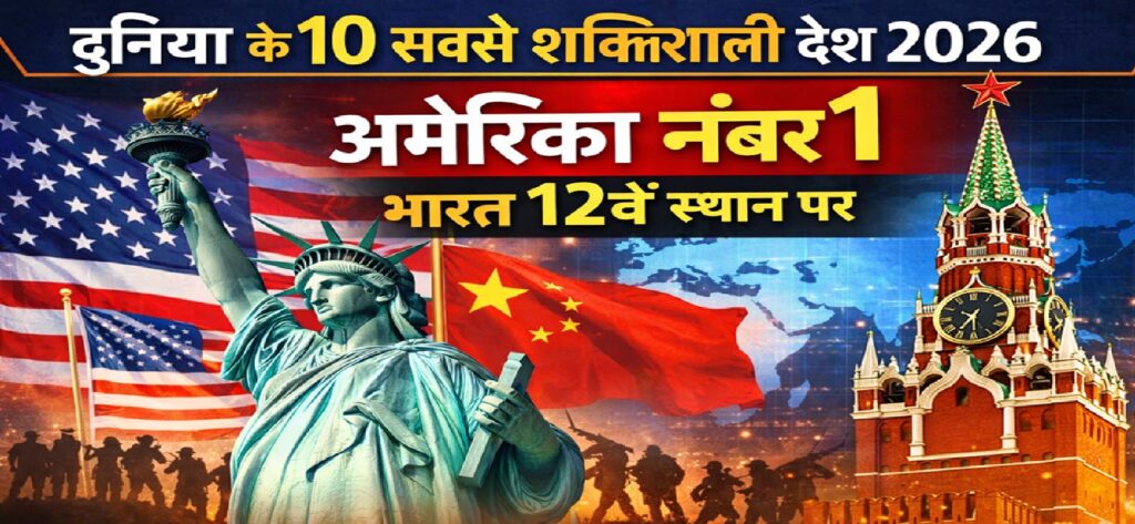 दुनिया के 10 सबसे शक्तिशाली देशों की लिस्ट जारी, अमेरिका नंबर-1 पर बरकरार; भारत की रैंकिंग ने चौंकाया