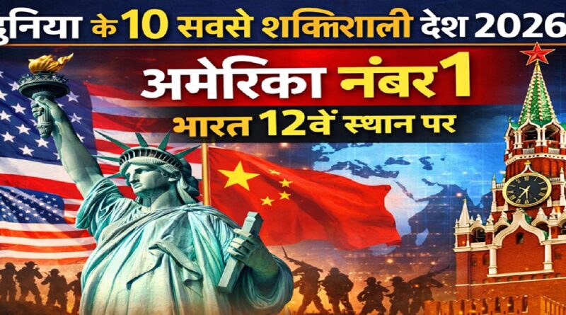 दुनिया के 10 सबसे शक्तिशाली देशों की लिस्ट जारी, अमेरिका नंबर-1 पर बरकरार; भारत की रैंकिंग ने चौंकाया