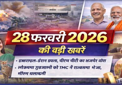 28 फ़रवरी 2026 की बड़ी खबरें: इज़राइल-ईरान तनाव, पीएम मोदी अजमेर दौरा, सोने के भाव में हलचल और मौसम अपडेट