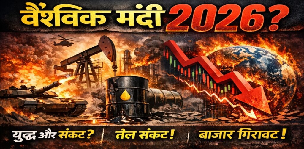 क्या 2026 में वैश्विक मंदी आ सकती है? युद्ध, तेल संकट और बाजार की सच्चाई