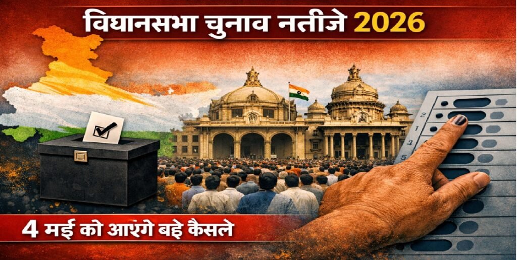 विधानसभा चुनाव नतीजे 2026: 4 मई को तय होगी सियासी दिशा, इन हाई-प्रोफाइल सीटों पर टिकी देश की नज़र
