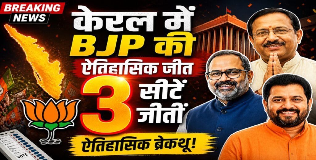 केरल में भाजपा की ऐतिहासिक एंट्री: तीन सीटों की जीत ने बदला राजनीतिक गणित