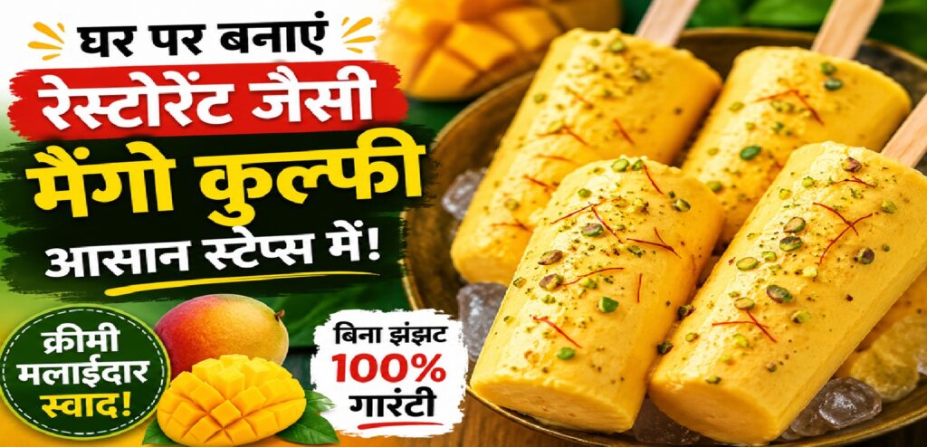 घर पर आसान स्टेप्स में रेस्टोरेंट जैसी मैंगो कुल्फी कैसे बनाएं? जानिए परफेक्ट समर डेज़र्ट की सीक्रेट रेसिपी