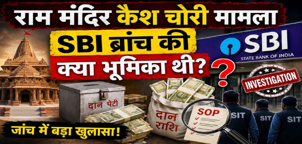 राम मंदिर कैश चोरी मामला: स्थानीय SBI ब्रांच की भूमिका पर क्यों उठ रहे हैं सवाल? जानिए पूरी जांच और SOP की कहानी