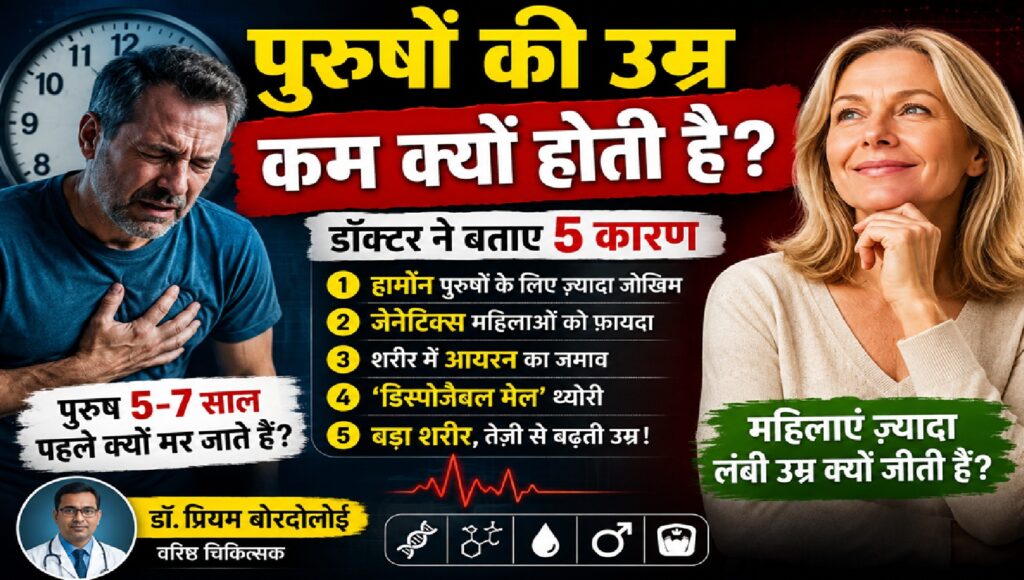 पुरुष महिलाओं की तुलना में कम उम्र क्यों जीते हैं? डॉक्टर ने बताए 5 बड़े कारण